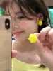 Pendientes Colgantes de Flor con Cuentas de Aguja Plateada Estilo Bosque Frescos y Dulces Pendientes Elegantes y con Estilo Lujo Accesible Pendientes de Gama Alta para Mujer