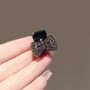 Mini Pinza de Presión con Forma de Lazo y Diamantes Flash Pinza Pequeña de Agarre Lujo Ligero tamaño pequeño Pinza Frontal para Flequillo Pinza Superior para el Cabello de Mujer Pinza Pequeña Lateral
