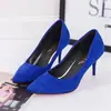 Primavera 2026 Nuevo Color Sólido Poco Profundo Sin Cordones Zapatos de Tacón Alto de Moda Stiletto de Punta Aguda para Mujer Venta al por Mayor