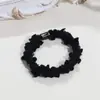 Diadema de Felpa Envuelto Color Macarrón con Colores Contrastantes, Cuerda para Cola de Caballo Simple y Versátil, Accesorio para el Cabello, Moda Coreana Dulce
