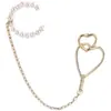 Ins Dulce Belleza Diseño Francés Nicho Lujo Ligero Elegantes Pendientes Estilo Igual que Corea del Sur Clip para Cartílago Auricular Clip de Oreja de Una Pieza