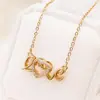 Nuevo Collar de Corazón de Diamante de Tohm para Mujer, Diseño de Nicho, No se Desvanece, Lujo Ligero, Exquisito, Cadena para Clavícula que Conserva el Color