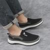 Venta al por mayor y al por menor zapatos de tela viejos de Beijing para hombre de suela blanda transpirables para padre de mediana edad antideslizantes para caminar para ancianos