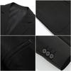 Trajes para Hombre Primavera y Verano Nuevo Estilo Trajes Casuales de Solapa Simple para Hombres Jóvenes Trajes Formales de Negocios Color Sólido Venta al por Mayor