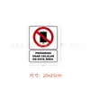 Placas de Advertência Espanholas Transfronteiriças no Atacado. Tamanho 20*25cm. Proibido Colar Adesivos