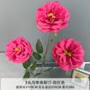 Flor artificial serie Rosa Roja, flor falsa para boda, flor de seda, flor hecha a mano, fondo para salón de bodas, pared de flores, arreglo floral, decoración, hortensia
