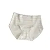 5080 Ropa Interior de Algodón Puro Suave de Baja Saturación para Mujer, de Cintura Media, Alta Elasticidad, Transpirable, Refuerzo de Algodón Puro Antibacteriano 10A, Bragas Triángulo Dulces