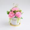 Soporte de flores chapado en oro de estilo nórdico, maceta de flores artificiales, decoración del hogar, adornos, regalos, arte floral para eventos transfronterizos.