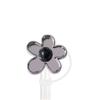 Tapa Metálica Galvanizada para Popote Serie Diamante Rosa Tapón de Polvo Diámetro 10mm Hebilla Decorativa Creativa para Vaso de Agua Tapa de Silicona