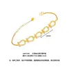 Bracelete de Luxo Leve Estilo Vintage Celebridade da Internet Vintage Retrô Fivela de Cinco Ferraduras Cravejada de Diamantes Joias Douradas Areia Presente Venda por Atacado