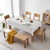 Mantel a Cuadros de Color Sólido Peva al por Mayor, Tapete de Comedor, Ecológico, Impermeable, Resistente al Aceite, Mantel Lavable para Mesa de Comedor, Estilo Simple Nórdico