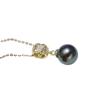 Accesorios DIY Plata de Ley S925 Versátil Clásico Colgante de Perla Colgante Vacío Accesorios Colgante de Collar Hecho a Mano Colgante de Plata Mujeres