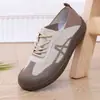 Sapatos Femininos Novos Solado Macio Antiderrapante Sapatos de Salto Único Moda Versátil Bico Redondo Sapatos Respiráveis Casuais Slip-On Sapatos Baixos Primavera