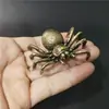 Creativo antiguo insecto de simulación mascota de té de cobre puro hecho a mano cucaracha pequeña Wenwan escritorio pequeños adornos de cobre pequeños artesanías