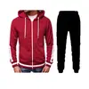 Nuevo Suéter Casual con Cremallera y Capucha para Hombre, Conjunto de Cárdigan Color Block