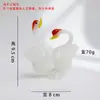 Decoración de Cisne Glaseado de Zibo para Coche, Escritorio de Oficina, Sala de Estar, Dormitorio, Regalo Navideño Transfronterizo