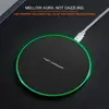Cargador inalámbrico transfronterizo para Apple Huawei carga rápida de 15W de escritorio ultradelgado redondo de metal cargador inalámbrico