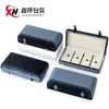 Caja Redonda Doble Broche de Terciopelo a Prueba de Polvo para Anillos Piedras Sueltas Empaque para Joyería Colgantes Almacenamiento Exhibición Empaque