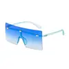 [Personalizado] Gafas de Sol Cuadradas Grandes para Mujer, Modernas Gafas de Sol de Marco Cuadrado Grande sin Montura Estilo Europeo y Americano de Una Pieza para Mujer 6932