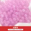 50 Piezas Vidrio Gelatina Color Sólido Imitación Jade Redondo Cuentas Sueltas Pasadores de Pelo Hechos a Mano Pulseras Collares Pendientes Materiales