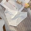 Roupa íntima sem costura de seda gelo de cintura baixa para mulheres, respirável, sexy, calcinha feminina, verão, virilha de algodão, estilo japonês, comércio exterior feminino