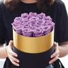 Flor Eterna Rosa Vermelha Caixa de Presente Premium Balde Abraço Dia dos Namorados Presente de Natal para Esposa e Namorada Flores Secas