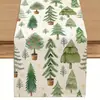 2026 Nova Passadeira de Mesa de Linho de Natal da Amazon Decoração de Festa ao Ar Livre Festival de Inverno Toalha de Mesa Jogo Americano Personalizado