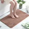 Alfombra de Piso Imitación Cachemir para Baño Transfronteriza Color Sólido Absorbente para Pies Alfombra Cuadrada de Felpa Simple Alfombra Antideslizante