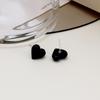 Pendientes de aguja de plata con forma de corazón de melocotón, bonitos y sencillos, al por mayor
