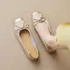 Zapatos de vestir sencillos franceses 2026 mujer lazo plano zapatos de abuela suela blanda boca poco profunda versátiles suela blanda zapatillas de ballet zapatos de mujer