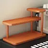 Estante de Almacenamiento para Cosméticos, Caja de Almacenamiento para Productos de Cuidado de la Piel en Escritorio de Tocador, Estante de Madera Maciza para Almacenamiento de Perfumes, Labiales y Tazas en la Entrada