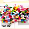 Stock Listo Pompones de Alta Elasticidad, Pompones Pequeños de Poliéster, Bolas de Felpa Coloridas, Pompones de Material Hecho a Mano para DIY, Accesorios para Ropa