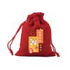 Bolsa de lino roja con cordón en stock palabras hermosas bolsa de la suerte para estudiantes en examen de admisión a la universidad bolsa de embalaje para regalo bolsa para dulces venta al por mayor