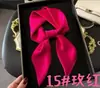 Diadema Elegante Sencilla para Mujer con Decoración para Camisa Bufanda Profesional Color Sólido Satén de Seda Artificial Gasa Bufanda Cuadrada de 70cm