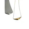 Acero Inoxidable Estilo Francés Nicho Minimalista Collar de Acero de Titanio, Diseño de Nicho de Lujo Ligero, Cadena de Suéter Versátil de Alta Gama para Mujer