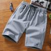 Comercio Exterior Nuevo Verano Moderno Pantalones Casuales de Cinco Puntos para Hombre Juvenil Japonés Combinable Shorts Bordados para Playa