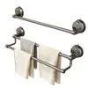 Toallero de baño con ventosa, barra de toalla para baño sin taladro, estante de toallas para pared, estante de almacenamiento, barra única o doble
