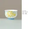 Taza de Té de Cerámica Pintada a Mano con Osmanthus y Peces Koi para Uso Doméstico, Taza de Té Pequeña para Mujer, Taza Individual para Juego de Té Kung Fu, Alto Valor Estético