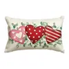 Fundas de Almohada Personalizadas para el Día de San Valentín Transfronterizas, Decoración de Atmósfera Festiva, Fundas de Cojín para Sofá del Hogar, Fundas de Cojín en Forma de Corazón para Dormitorio