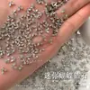 Decoraciones de Arte de Uñas de Circonita con Forma de Corazón Terminadas, Kit de Material de Moño de Pedrería Blanca Deslumbrante Famoso en Internet de Alta Calidad, Pedrería para Arte de Uñas