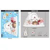 Pegatinas de Navidad, Bastones de Caramelo, Pegatinas de Cristal de Muñeco de Nieve, Decoración de Escena para Ventana de Centro Comercial, Papá Noel, Copos de Nieve, Pegatinas Estáticas