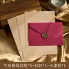 Conjunto de Envelopes e Papel Timbrado Vintage Estilo Chinês com Padrão de Seda, Papel Especial Kraft Cartão Postal de Convite Envelope com Selo de Cera