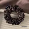 Scrunchie rosa simples estilo coreano para mulheres, elástico de cabelo de alta elasticidade, corda de cabelo durável para rabo de cavalo, acessório de cabelo de elástico