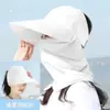 Mascarilla de Protección Solar de Verano para Mujer, Ciclismo al Aire Libre, Estilo Nuevo, Versátil, Transpirable, Chal Anti-UV, Sombrero de Sol para Recoger Té