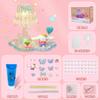 Kit de material para acessórios de luminária de noite de creme DIY feito à mão para crianças, brinquedo educativo colorido para meninas