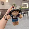Urso de Pelúcia Fofo Ursinho Fofo Brinquedo Macacão Boneca Animal de Pelúcia Urso Boneca de Pano Bolsa Decoração