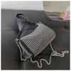 Bolso pequeño con diamantes brillantes, moderno y moderno, tipo bandolera, informal, para mujer, novedad de 2022