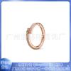 Panjiadora s925 cobre blanco plateado accesorios diy rueda de la fortuna Anillo de margarita anillo de pareja todo-partido Femenino