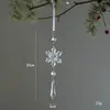 Decoración de Árbol de Navidad de Producto Nuevo Transfronterizo Colgante de Copo de Nieve Gota de Agua Copo de Nieve Acrílico Transparente Colgante de Joyería