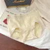 Calcinhas Nuvem Doces para Meninas, Fofas Simples Japonesas Sem Costura de Algodão Cintura Média Alta Elasticidade Bumbum de Pêssego Calcinhas Femininas